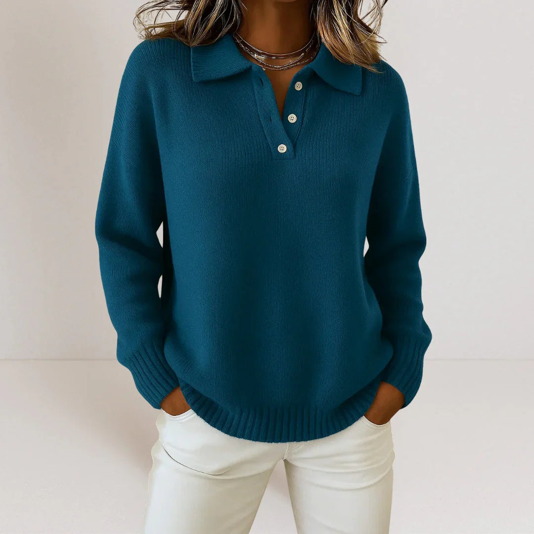 Isidora™ | Sweater tejido de cuello polo