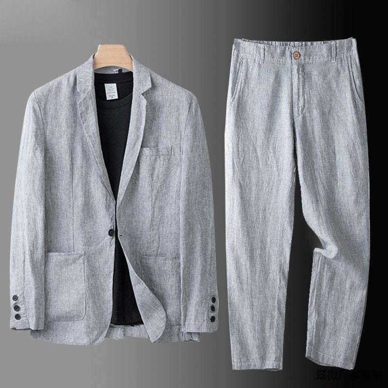 LUCAS | TRAJE DE LINO PREMIUM DE CORTE CLASICO