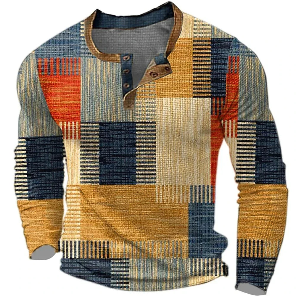 MATEO™| CAMISA DE MANGA LARGA PARA HOMBRE EN TONOS COLORIDOS