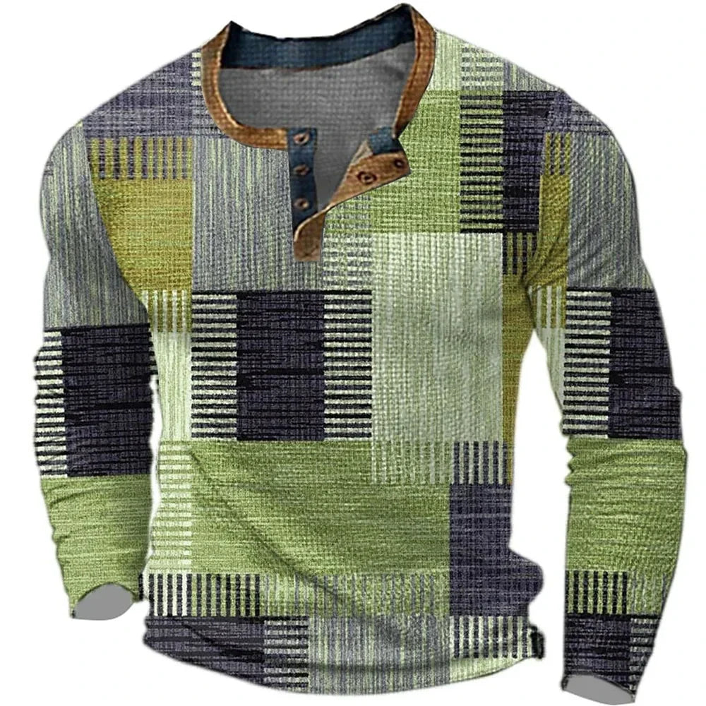 MATEO™| CAMISA DE MANGA LARGA PARA HOMBRE EN TONOS COLORIDOS