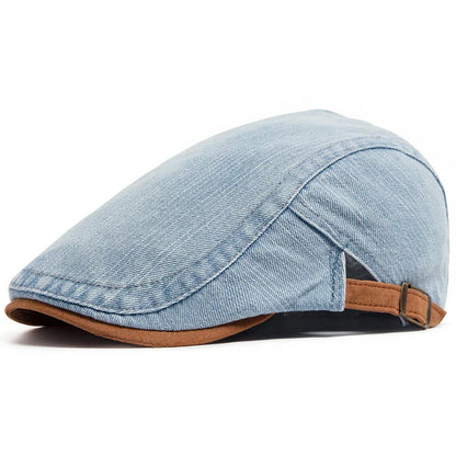 Theo™ | Gorra plana de denim premium – estilo atemporal y confort diario