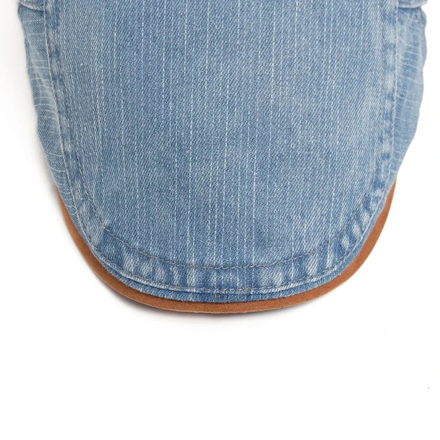 Theo™ | Gorra plana de denim premium – estilo atemporal y confort diario