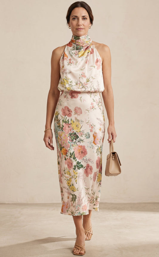 Lisa | Maxi Floral Halter